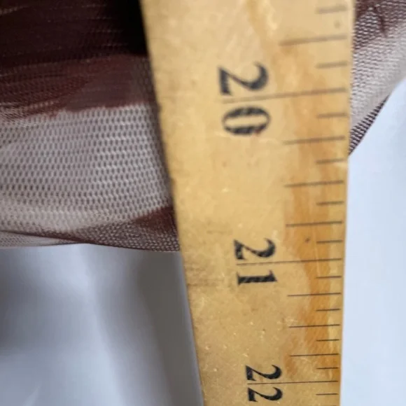 Eloquii Women’s Plus Size 18/20 Crop Top Ruched Brown White Animal Print New 77 - Picture 8 of 10